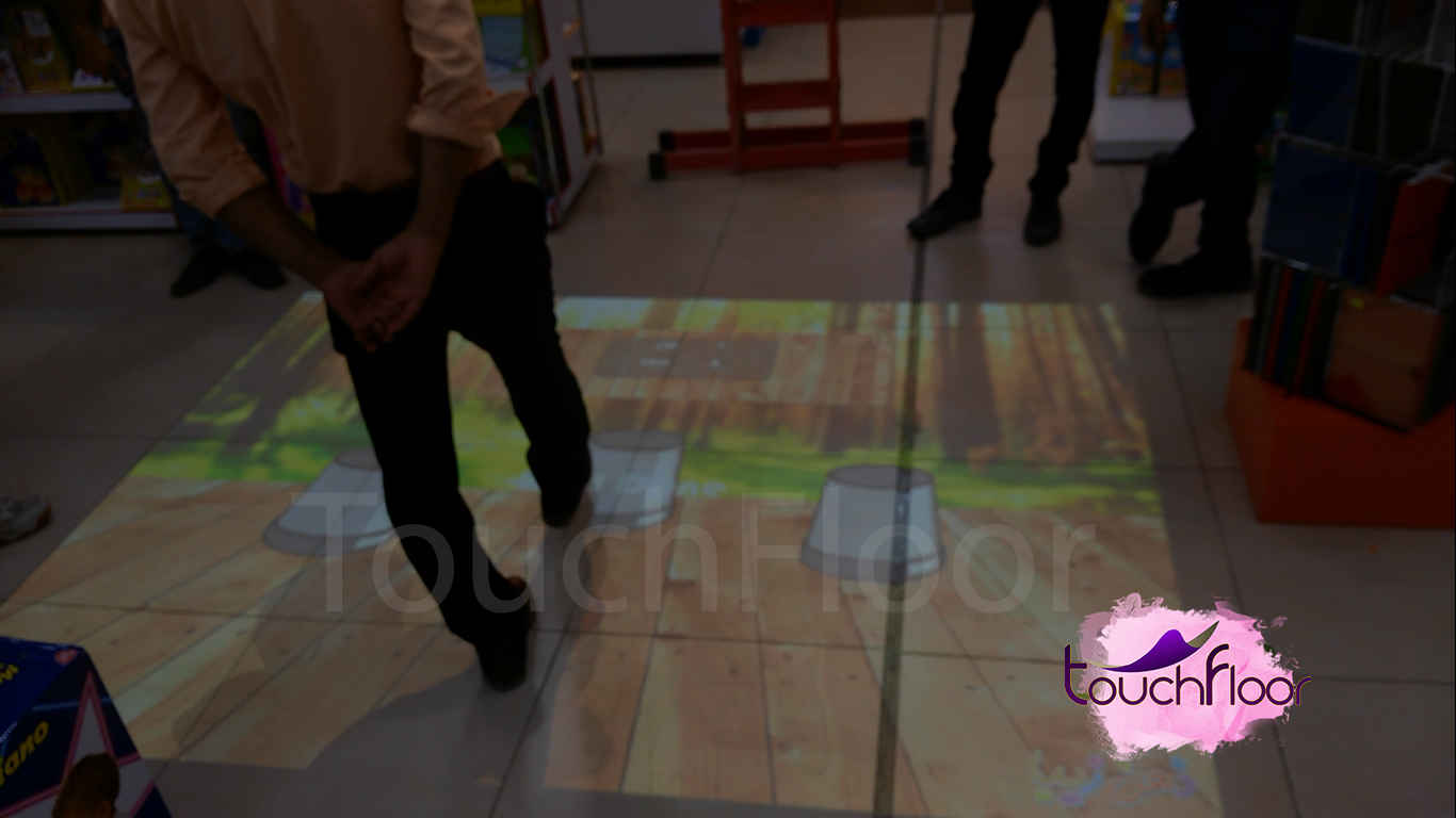 interactive floor Touchfloor واکنشگرا تاچ فلور فرش هوشمند پروژکتور لمسی تبلیغات متحرک خریدentertainment